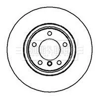 2x Front Vented Brake Discs For Bmw 7 Series 316mm