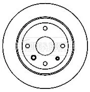 Borg and Beck Borg and Beck BBD5158 2x Rear Solid Brake Discs For Chevrolet Epica 276mm 