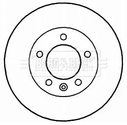Borg and Beck Borg and Beck BBD5164 2x Rear Solid Brake Discs For Nissan Opel Renault Vauxhall Interstar Master Mova 