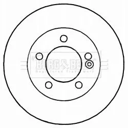 Borg and Beck Borg and Beck BBD5165 2x Rear Solid Brake Discs For Nissan Opel Renault Vauxhall Master Movano Nv400 3 