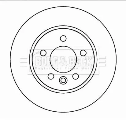 Borg and Beck Borg and Beck BBD5166 2x Front Vented Brake Discs For Vw Amarok 303mm 