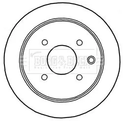 Borg and Beck Borg and Beck BBD5170 2x Rear Solid Brake Discs For Nissan Cube Tiida 291mm 