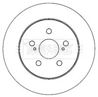 Borg and Beck Borg and Beck BBD5173 2x Rear Solid Brake Discs For Lexus Subaru Toyota Ct Prius Prius Phv Trezia Vers 