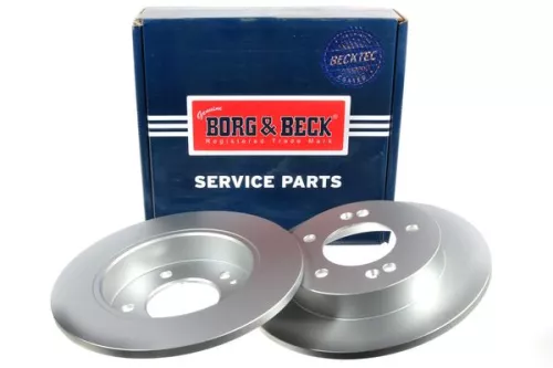 2x Rear Solid Brake Discs For Hyundai Kia Ix20 Venga 257mm