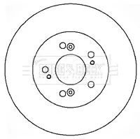 2x Front Vented Brake Discs Fits Honda Civic Cr-z Integra 262mm