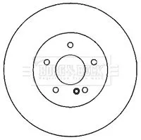 2x Rear Vented Brake Discs Fits Mercedes S-class Sl 300mm