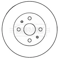 Borg and Beck Borg and Beck BBD5182 2x Front Vented Brake Discs For Daihatsu Materia Sirion 254mm 