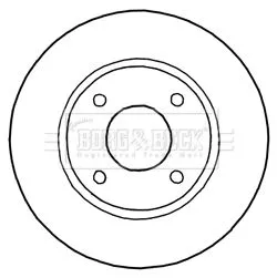 2x Front Vented Brake Discs For Nissan Cube Tiida 279mm