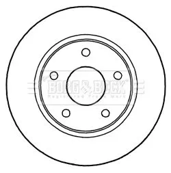 2x Front Vented Brake Discs For Chrysler Dodge Fiat Vw Freemont Grand Caravan Gr