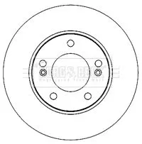 Borg and Beck Borg and Beck BBD5189 2x Front Vented Brake Discs For Ssangyong Rodius Stavic 300mm 
