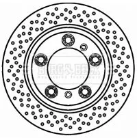 2x Rear Perforated/vented Brake Discs For Porsche 911 Boxster 299mm