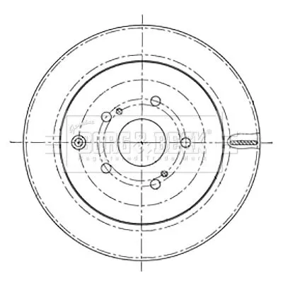 Borg and Beck Borg and Beck BBD5196 2x Rear Vented Brake Discs For Suzuki Grand Vitara 308mm 