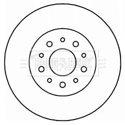 Borg and Beck Borg and Beck BBD5204 2x Rear Solid Brake Discs For Alfa Romeo Fiat Jeep 159 500x Brera Compass Giulie 