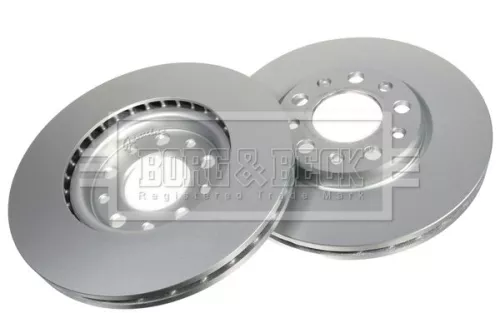 Borg and Beck Borg and Beck BBD5205 2x Front Vented Brake Discs For Alfa Romeo Fiat Jeep 500x Giulietta Renegade 281 