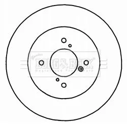 2x Rear Solid Brake Discs For Suzuki Swift 259mm