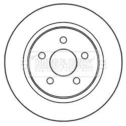 Borg and Beck Borg and Beck BBD5210 2x Rear Solid Brake Discs For Ford C-max Grand C-max Kuga Tourneo Connect / Gran 