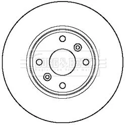 2x Front Vented Brake Discs For Renault Kangoo Megane 280mm
