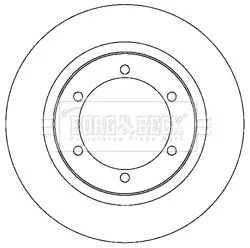 Borg and Beck Borg and Beck BBD5215 2x Rear Solid Brake Discs For Nissan Cabstar Nt400 Cabstar 280mm 