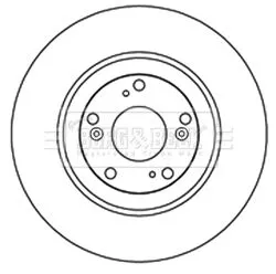 2x Front Vented Brake Discs For Honda Civic Cr-v Integra 300mm