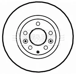 Borg and Beck Borg and Beck BBD5223 2x Front Vented Brake Discs For Mazda Rx-8 303mm 