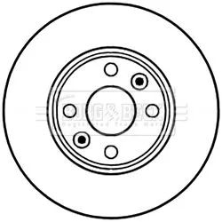 Borg and Beck Borg and Beck BBD5226 2x Front Vented Brake Discs For Dacia Lada Mercedes Renault Captur Citan Clio Do 