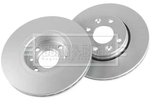 Borg and Beck Borg and Beck BBD5226 2x Front Vented Brake Discs For Dacia Lada Mercedes Renault Captur Citan Clio Do 