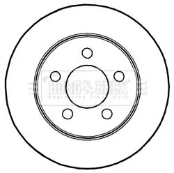 2x Front Vented Brake Discs For Jeep Cherokee Wrangler 280mm