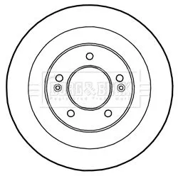 2x Rear Solid Brake Discs Fits Hyundai I40 300mm