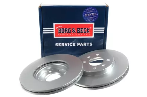 Borg and Beck Borg and Beck BBD5239 2x Front Vented Brake Discs For Hyundai Kia Accent I20 Rio Solaris Stonic 256mm 