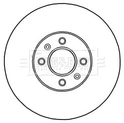 Borg and Beck Borg and Beck BBD5243 2x Front Vented Brake Discs For Hyundai Kia Bayon I20 I20 Active Rio Stonic 280m 