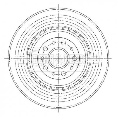Borg and Beck Borg and Beck BBD5245 2x Front Vented Brake Discs For Fiat Opel Vauxhall 500l Combo Doblo 305mm 