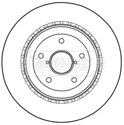 Borg and Beck Borg and Beck BBD5252 2x Rear Vented Brake Discs For Subaru Impreza 316mm 