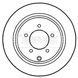 Borg and Beck Borg and Beck BBD5255 2x Rear Solid Brake Discs For Baic Chrysler Citroën Dodge Jeep Mitsubishi Peugeo 