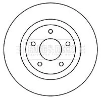 2x Front Vented Brake Discs For Baic Chrysler Citroën Dodge Jeep Mitsubishi Peug