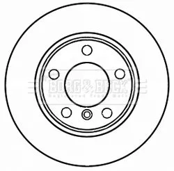 Borg and Beck Borg and Beck BBD5263 2x Front Vented Brake Discs For Bmw 1 2 Series 284mm 