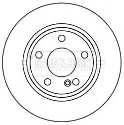 Borg and Beck Borg and Beck BBD5269 2x Rear Solid Brake Discs For Mercedes A-class B-class 276mm 