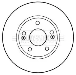 Borg and Beck Borg and Beck BBD5270 2x Front Vented Brake Discs For Hyundai Kia Cee'd I30 Ix20 Pro Cee'd Soul Venga  