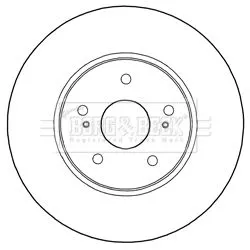 Borg and Beck Borg and Beck BBD5285 2x Front Vented Brake Discs For Suzuki Kizashi 300mm 