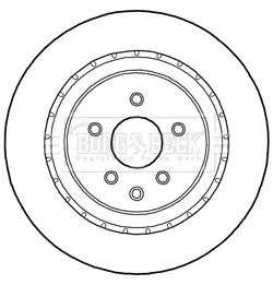 Borg and Beck Borg and Beck BBD5286 2x Rear Vented Brake Discs For Infiniti Nissan 370z G Q60 350mm 