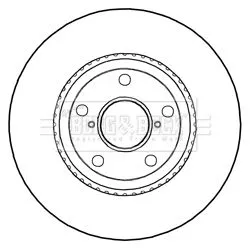 2x Front Vented Brake Discs For Lexus Gs Sc 296mm
