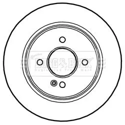 Borg and Beck Borg and Beck BBD5296 2x Rear Solid Brake Discs For Hyundai Kia Accent Bayon I20 I20 Active Rio Solari 