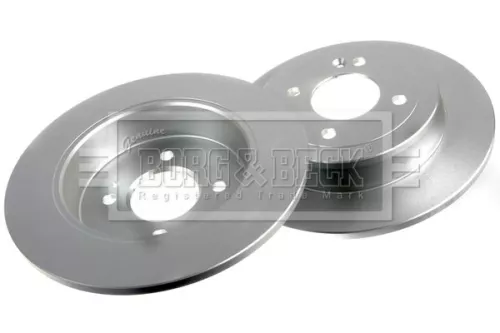 Borg and Beck Borg and Beck BBD5296 2x Rear Solid Brake Discs For Hyundai Kia Accent Bayon I20 I20 Active Rio Solari 