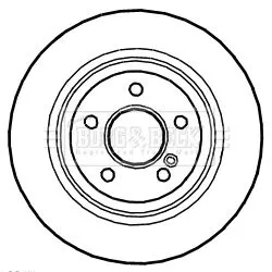 2x Rear Solid Brake Discs For Mercedes Sl 300mm