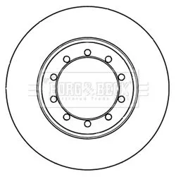 2x Rear Solid Brake Discs For Ford Transit 284mm