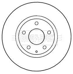 Borg and Beck Borg and Beck BBD5302 2x Front Vented Brake Discs For Mazda 6 Cx-5 297mm 