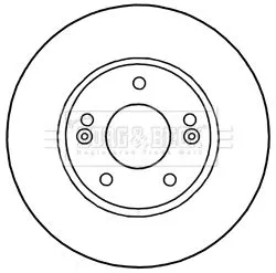 Borg and Beck Borg and Beck BBD5313 2x Front Vented Brake Discs For Hyundai Kia Cee'd Ceed Cerato Elantra I30 Pro Ce 