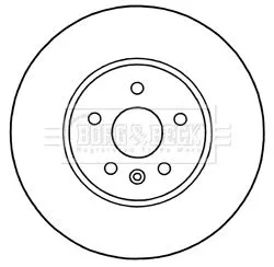 Borg and Beck Borg and Beck BBD5314 2x Front Vented Brake Discs For Chevrolet Opel Vauxhall Astra Mokka / Mokka X Tr 