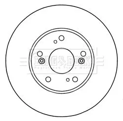 2x Front Vented Brake Discs For Honda Civic 280mm