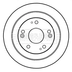 Borg and Beck Borg and Beck BBD5321 2x Rear Solid Brake Discs For Honda Civic 276mm 