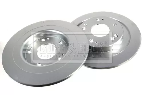 Borg and Beck Borg and Beck BBD5321 2x Rear Solid Brake Discs For Honda Civic 276mm 